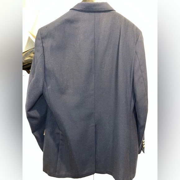 VTG Izod Lacoste Blazer Men's Blue Gold Buttons Single Breasted - Picture 4 of 12